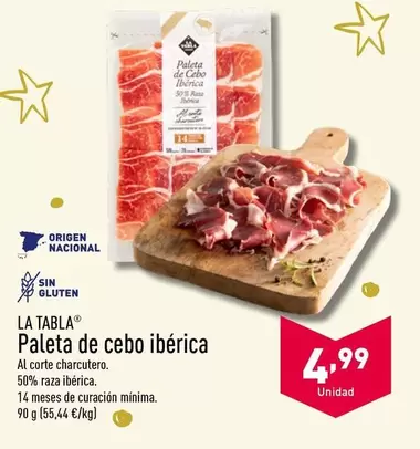 Oferta de Origen - Paleta De Cebo Iberica por 4,99€ en ALDI