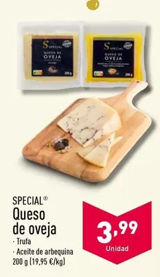 Oferta de Special - Queso De Oveja por 3,99€ en ALDI