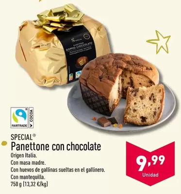 Oferta de Origen - Panettone Con Chocolate por 9,99€ en ALDI