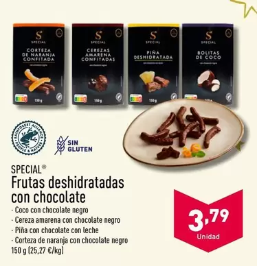 Oferta de Special - Frutas Deshidratadas Con Chocolate por 3,79€ en ALDI