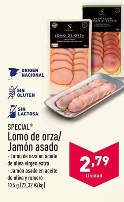 Oferta de Origen - Lomo De Orza/ Jamon Asado por 2,79€ en ALDI