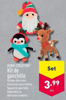 Oferta de Home - Home Creation Kit De Ganchillo por 3,99€ en ALDI