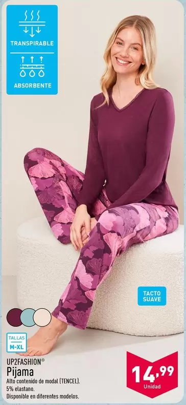 Oferta de Tencel - Pijama por 14,99€ en ALDI