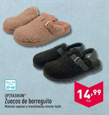 Oferta de Zuecos De Borreguito por 14,99€ en ALDI