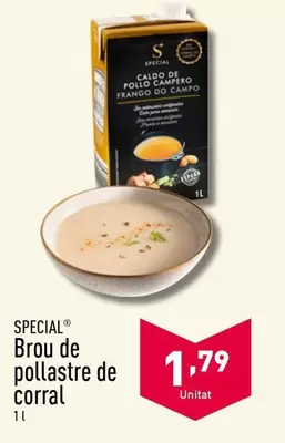 Oferta de Special - Brou De Pollastre De Corral por 1,79€ en ALDI