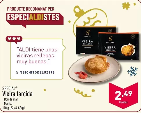 Oferta de Special - Vieira Farcida por 2,49€ en ALDI