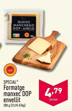 Oferta de Special - Formatge Manxec DOP Envellit por 4,79€ en ALDI