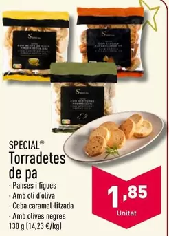 Oferta de Special - Torradetes De Pa por 1,85€ en ALDI