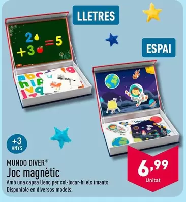 Oferta de Mundo Diver - Joc Magnetic por 6,99€ en ALDI