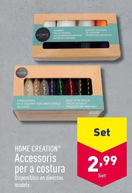 Oferta de Home Creation - Accessoris Per A Costura por 2,99€ en ALDI