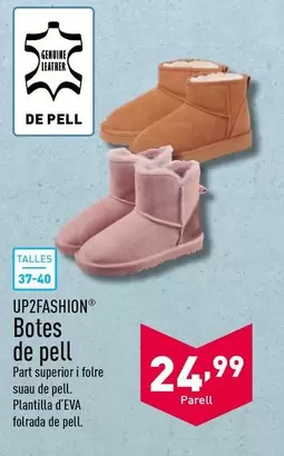 Oferta de Up2fashion - Botes De Pell por 24,99€ en ALDI