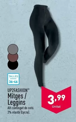 Oferta de Up2fashion - Mitges / Leggins por 3,99€ en ALDI