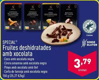 Oferta de Special - Fruites Deshidratades Amb Xocolata por 3,79€ en ALDI