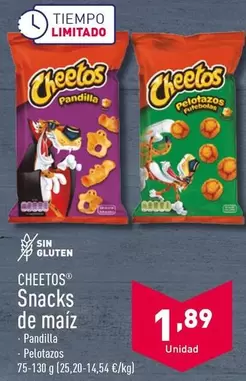 Oferta de Cheetos - Snacks De Maiz por 1,89€ en ALDI