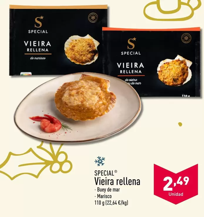 Oferta de Special - Vieira Rellena por 2,49€ en ALDI