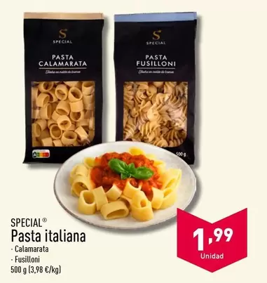 Oferta de Special - Pasta Italiana por 1,99€ en ALDI