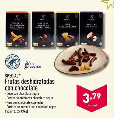 Oferta de Special - Frutas Deshidratadas Con Chocolate por 3,79€ en ALDI