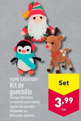 Oferta de Home Creation - Kit De Ganchillo por 3,99€ en ALDI