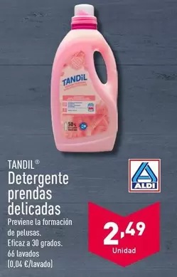 Oferta de Tandil - Detergente Prendas Delicadas por 2,49€ en ALDI