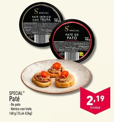 Oferta de Special - Pate por 2,19€ en ALDI