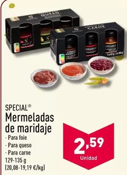 Oferta de Special - Mermeladas De Maridaje por 2,59€ en ALDI