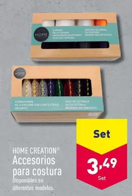 Oferta de Home - Accesorios Para Costura por 3,49€ en ALDI