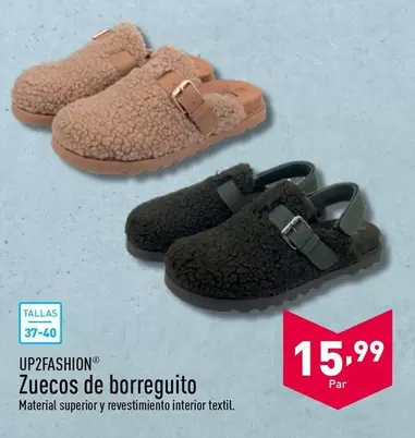 Oferta de Zuecos De Borreguito por 15,99€ en ALDI