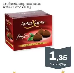 Oferta de Antiu Xixona - Trufes Classiques Al Cacau por 1,35€ en Sorli