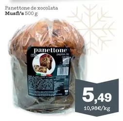 Oferta de Musfi's - Panettone De Xocolata por 5,49€ en Sorli