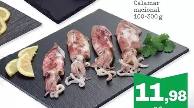 Oferta de Calamar Nacional por 11,98€ en Sorli