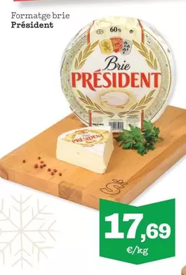 Oferta de Président - Formatge Brie por 17,69€ en Sorli