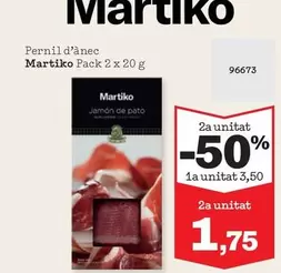 Oferta de Martiko - Pernil D'ànec por 3,5€ en Sorli