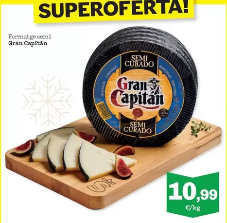 Oferta de Capitán - Formatge Semi Gran por 10,99€ en Sorli