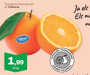 Oferta de Seleccion - Taronja De Taula Granel De Valencia por 1,99€ en Sorli