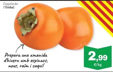 Oferta de Caquis De L'ordal por 2,99€ en Sorli