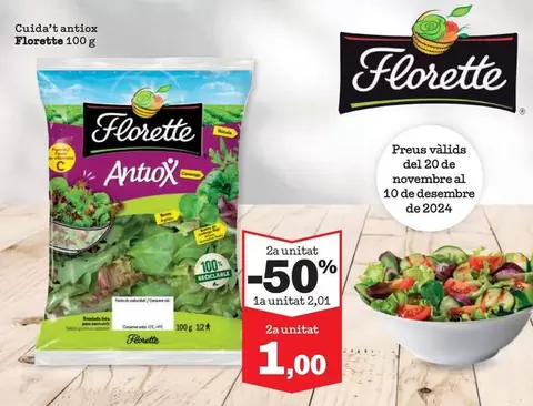 Oferta de Florette - Preus Valida por 1€ en Sorli