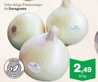 Oferta de Ceba Dolca Fuencampo De Saragossa por 2,49€ en Sorli