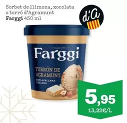 Oferta de Agramunt - Sorbet De Llimona, Xocolata O Torró D'agramant por 5,95€ en Sorli