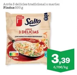 Oferta de Findus - Arroz 3 Delícies Tradicional O Marisc por 3,39€ en Sorli