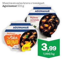 Oferta de Aguinamar - Musclos En Salsa Brava O Tomaquet por 3,99€ en Sorli