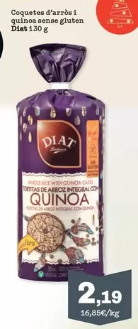 Oferta de Dia - Coquetes D'arròs I Quinoa Sense Gluten por 2,19€ en Sorli