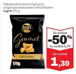 Oferta de Lay's - Patates Gourmet Originals Originals Ondulades O Finíssimes por 2,79€ en Sorli