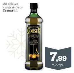 Oferta de Coosur - Oli D'oliva Verge Serie Or por 7,99€ en Sorli