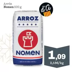 Oferta de Nomen - Arroz por 1,09€ en Sorli