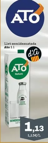 Oferta de ATO - Ilet Semidesnatada por 1,13€ en Sorli