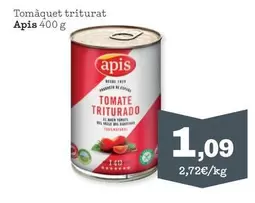 Oferta de Apis - Tomaquet Triturat por 1,09€ en Sorli