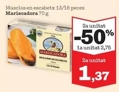 Oferta de Musclos En Escabetx por 2,75€ en Sorli