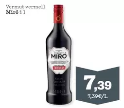 Oferta de Miró - Vermut Vermell por 7,39€ en Sorli