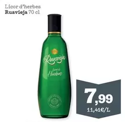 Oferta de Ruavieja - Licor D'herbes por 7,99€ en Sorli