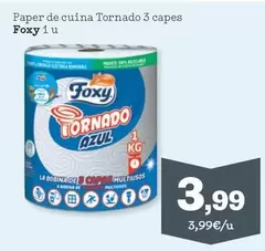 Oferta de Tornado - Paper De Cuina  3 Capes por 3,99€ en Sorli